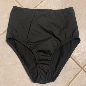 Fortnight: High Waisted Bikini Bottom in Black